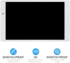 img 3 attached to Замена экрана Samsung Galaxy Tab A 8.0 высокого качества - сборка ЖК-сенсорного дисплея с бесплатным инструментом (белый)