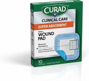 img 3 attached to 💙 Curad Clinical Advances Super Absorbent Polymer Wound Pad, Blue, CUR5150, Pack of 10