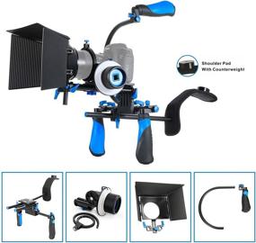 img 1 attached to 📷 SunSmart DSLR Rig Video Camera Shoulder Mount Kit: Complete Support System for DSLR Video Cameras and DV Camcorders