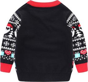 img 3 attached to Amberetech Christmas Sweatshirt Pullover Ho Black Boys' Clothing ~ Sweaters