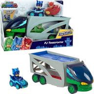 pj masks transporter toy, by just play logo