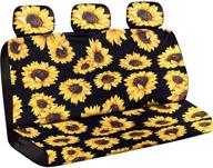 sunflower accessories headrest protection decoration interior accessories logo