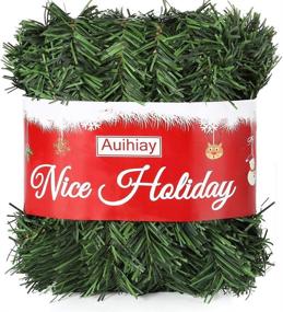 img 4 attached to 🎄 108-Feet Christmas Garland Decoration - Artificial Pine Green Holiday Garland for Outdoor or Indoor Christmas, Holiday, Wedding Party Decorations