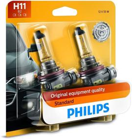 img 1 attached to 💡 Philips 12362B2 H11 Standard Halogen Replacement Headlight Bulb 2 Pack by Philips