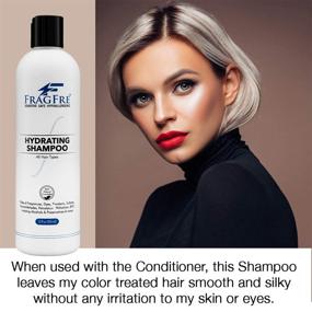 img 3 attached to 🎁 FRAGFRE Sulfate Free Shampoo and Conditioner Gift Set - 12 oz/ea (2-Pack) - Gluten Free Vegan - Color Safe - Hypoallergenic - Paraben Free - Fragrance Free