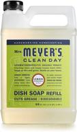 mrs. meyer's clean day dishwashing liquid dish 🍋 soap refill: lemon verbena scent, 48 oz - cruelty-free formula logo