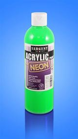 img 3 attached to 🎨 Vibrant Sargent Art 16oz Neon Acrylic Paint in Green - Express Your Creativity!