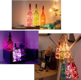 img 1 attached to LEDIKON 20 Pack Wine Bottle Lights with Cork - Battery Operated Fairy Lights for Wedding Party Décor