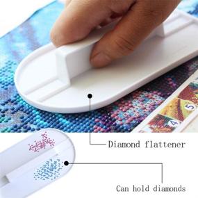img 3 attached to 💎 Complete Diamond Art Tool Kit: Roller, Trimmers, Trays, Brushes & More