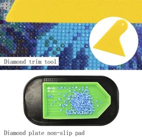 img 1 attached to 💎 Complete Diamond Art Tool Kit: Roller, Trimmers, Trays, Brushes & More