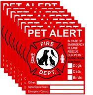 🐶 8 pack pet inside sticker - alert firefighters to save our cat/dog pets in an emergency логотип