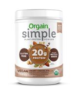 orgain simple organic plant protein powder – chocolate, 20g of protein, vegan, dairy & gluten-free, non-gmo, kosher - 1.25 lb logo