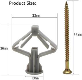 img 3 attached to 🔩 Набор для крепления гипсокартона в пустотелые стены и двери - эффективные крепежи