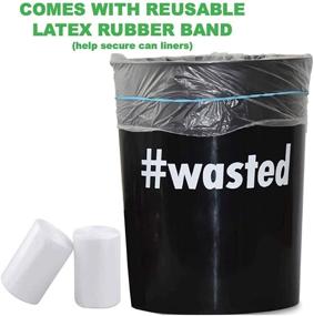 img 1 attached to 🗑️ 200 Count Clear Plastic Wastebasket Trash Can Liners - 4 Gallon Small Trash Bags for Home and Office Bins - Bathroom Garbage Bags