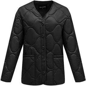 img 4 attached to Bellivera Womens Lightweight Quilted Jacket， Women's Clothing for Coats, Jackets & Vests