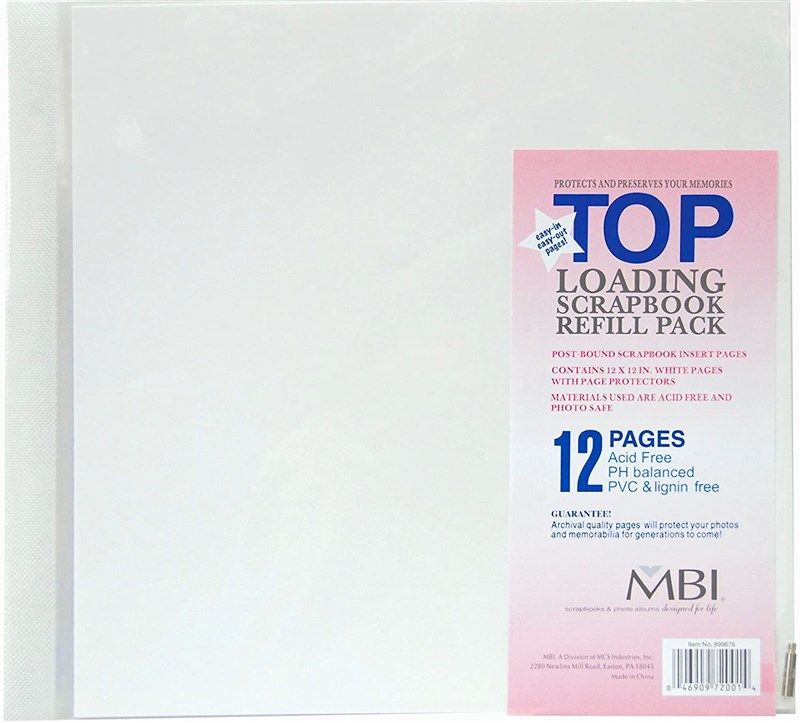 MBI Gloss Post Bound Album 12x12 Memories - Brown