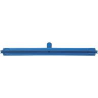 🧼 vikan 77143 rubber polypropylene frame double blade squeegee, 24", blue- efficient cleaning tool for multiple surfaces logo