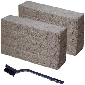 img 4 attached to “Efficient 8-Pack Pumice Stones: Remove Toilet Bowl Rings, Rust & Calcium Buildup! Ideal for Toilet Bowl, Pool, Bath, Kitchen, BBQ Cleaning with Pumice Sticks”