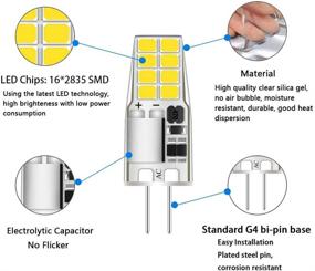 img 2 attached to 💡 Enhanced Daylight Bi Pin LED Bulb: Low 20W 25W Halogen Replacement