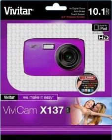 img 1 attached to 📷 Vivitar VX137-PUR 10.1МП Камера с сенсорным экраном – фиолетовая (только корпус)