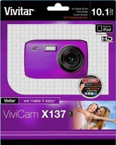 img 1 attached to 📷 Vivitar VX137-PUR 10.1MP Touch Screen Camera – Purple (Body Only)