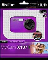 📷 vivitar vx137-pur 10.1mp touch screen camera – purple (body only) logo