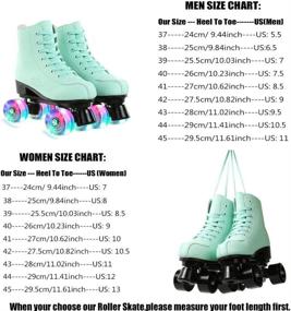 img 3 attached to MEIMESH Roller Skates Double Wheels Sports & Fitness