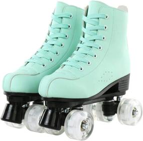 img 2 attached to MEIMESH Roller Skates Double Wheels Sports & Fitness