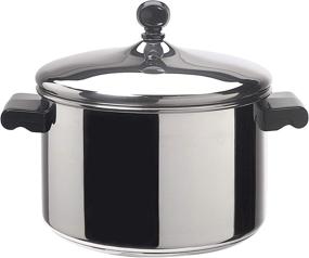 img 4 attached to 🍲 Farberware Classic Stainless Steel 4-Квартирни Saucepot с крышкой - серебро: Универсальная и прочная посуда для каждой кухни