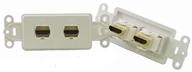 🔌 enhance your home entertainment with powerbridge hdmi-2-wh pass-thru decora insert: dual hdmi ports (each, white) logo