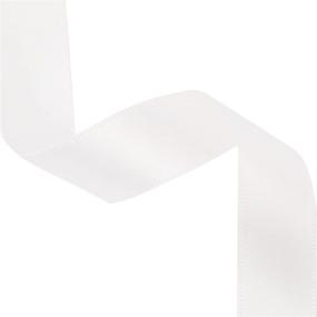 img 2 attached to LaRibbons Double Satin Ribbon White