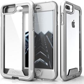 img 4 attached to 📱 ZIZO ION Series iPhone 8 Plus Case - Military Grade Drop Tested with Tempered Glass Screen Protector - Silver Clear | Also Compatible with iPhone 7 Plus and 6s Plus