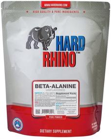 img 4 attached to Лабораторно проверенный Безвкусный порошок Hard Rhino Beta-Alanine - 1 кг (2,2 фунта) с включенной ложкой