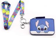 stitch credit card wallet with lilo stitch lanyard: wc blue stitch 1 - a perfect combo for easy organization! logo