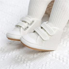 img 3 attached to COSANKIM High Top Toddler Prewalker Sneakers for Boys - Stylish Shoes and Sneakers