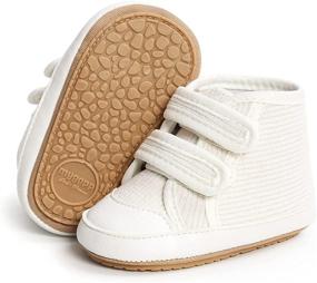 img 4 attached to COSANKIM High Top Toddler Prewalker Sneakers for Boys - Stylish Shoes and Sneakers