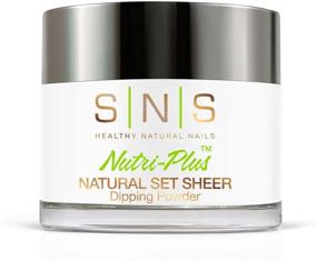 img 4 attached to 💅 SNS Healthy Natural Nails - Sheer Natural Set - 2 oz