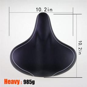 img 3 attached to 🚲 LINGMAI Oversized Bike Seat with Soft Cushion for Men and Women, Enhancing Comfort for Mountain Bike and Road Bicycle Exercise