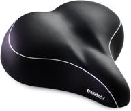 🚲 lingmai oversized bike seat with soft cushion for men and women, enhancing comfort for mountain bike and road bicycle exercise logo