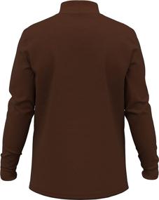 img 2 attached to Maks Interlock Knit Mock Turtlenecks: Ultra-Soft 100% Combed Cotton Pullover Tops for Skiing & Casual Wear