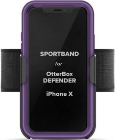 img 4 attached to 🏋️ Enhanced Exercise Experience: Encased Workout Armband for Otterbox Defender Case for iPhone X/Xs - Adjustable Sports Band for Any Arm Size (XS-XXL) (Case Not Included)