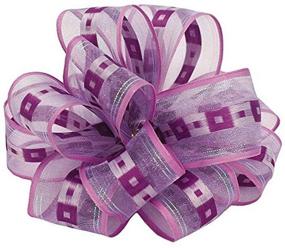 img 1 attached to 🎀 Lavender Wired Edge Ribbon - Berwick Offray Chamblee, 1-1/2 inches x 50 Yards