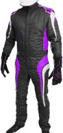 🏎️ k1 race gear gt nomex sfi 3.2a/5 auto racing suit - purple, large: top-quality racing apparel for maximum safety logo