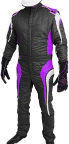 img 1 attached to 🏎️ K1 Race Gear GT Nomex SFI 3.2A/5 Auto Racing Suit - Purple, Large: Top-quality Racing Apparel for Maximum Safety
