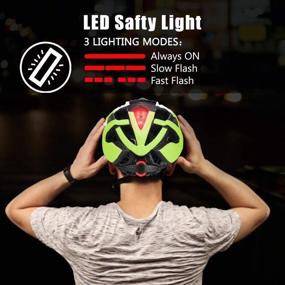 img 3 attached to 🚴 iWUNTONG Bike Helmet with Light and Magnetic Goggles Visor: Ultimate Safety and Convenience for Men and Women Cyclists