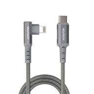 🔌 2021 vcutech lightning data cable to usb-c mfi certified - 1.1 ft/35 cm for dji mini 2/air 2s/mavic air 2/mavic 3 remote controller - otg extension cable cord accessories - 90 degree fast charging/syncing logo