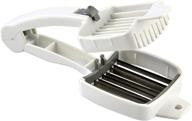 🔪 home-x handheld multipurpose food slicer & egg slicer, stainless steel blades, kitchen tool, white, 7 3/4" l x 3" w x 1 7/8" h logo