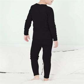img 1 attached to Ultra Soft Boys Thermal Underwear Sets - Kids Long Johns and Toddler Base Layer Sets