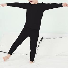 img 3 attached to Ultra Soft Boys Thermal Underwear Sets - Kids Long Johns and Toddler Base Layer Sets