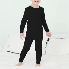img 2 attached to Ultra Soft Boys Thermal Underwear Sets - Kids Long Johns and Toddler Base Layer Sets